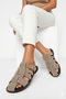 Women's Buckle Suede Knitted Strap Casual Slippers Comfortable Sole Stylish Summer Flat Sole Comfortable Slippers - 5