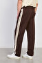 Men's Sweatpants with Side Piping Detail - Brown - 5