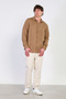 Men's long sleeve shirt - coffee - 4