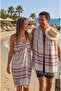 Cotton Peshtemal 100X180 cm Striped – Beach Towel, Hammam Towel, Sauna Towel, Multi-Purpose Use - 8