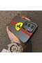 Samsung Galaxy S25 Compatible Silicone Edge Hard Back Case Ferrari Patterned Couple Phone Case - 4