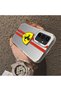 Samsung Galaxy A54 Compatible Silicone Edge Hard Back Anti-Fall Phone Case with Ferrari Pattern - 3