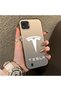 Realme C20 Compatible Silicone Edge Hard Back Anti-Fall Phone Case Tesla Patterned