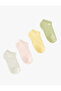 Floral 4-Piece Booties Socks