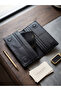 Louvre Magnetic Genuine Leather Wallet with Phone Compartment and Hand Grip, Phone Holder, Father's Day Gift - 3