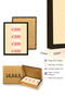 Black Wooden Framed Retro Painting - Pink You Can Written Typography |   Huhu2680 - Single Table Black Frame - 3
