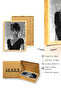 Natural Wood Framed Classic Portrait Patterned Painting - Cinematic |   Huhu1962 - Single Table Natural Wood Frame - 3