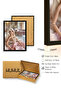 Black Wooden Framed Retro Painting - Vintage Style |   Huhu2616 - Single Table Black Frame - 3
