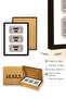 Black Wooden Framed Retro Ticket Themed Painting - Admit One Minimalist |   Huhu2712 - Single Table Black Frame - 3