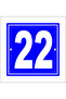 22 Number Door Number 10X10 Cm, Building, Apartment, Workplace, Villa Number