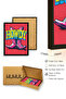 Natural Wood Framed Graphic Botanical Pattern Painting - Retro Western |   Huhu1891 - 3