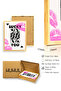 Natural Wood Framed Retro Pop Art Painting - Lucky Playing Card |   Huhu2545 - Single Table Natural Wood Frame - 3