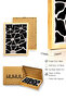 Natural Wood Framed Retro Abstract Painting - Organic Pattern |   Huhu2216 - Single Table Natural Wood Frame - 3