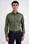 Men's Slim Fit 100% Cotton Non-Iron Fabric Khaki Shirt Gk 734 - 5