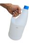 Empty 4 Liter Plastic Bleach Bottle with Handle and Cap (White, 4L, Set of 2 Pieces) - 3