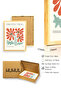 Natural Wood Framed Retro Floral Art Print - Vibrant Tones |   Huhu2589 - Single Table Natural Wood Frame - 3