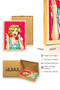 Natural Wood Framed Pop Art Patterned Painting - Retro Pink Tones |   Huhu1812 - 3