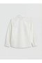 Lcw Kids White Long Sleeve Boy's Gabardine Shirt and Bow Tie - 4