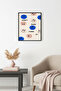 Black Wooden Framed Retro Painting - Positive Message Decoration with Smiley Face |   Huhu2818 - Single Table Black Frame