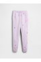 Girl's Lilac Relaxed Logo French Terry Jogger Sweatpants - 5