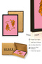 Black Wood Framed Retro Tiger Painting - Vibrant Forest Animals |   Huhu2845 - Single Table Black Frame - 3