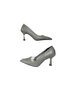 Lady Silver Crystal Stiletto 7 cm Goblet Heeled Wedding Engagement Evening Dress Shoes