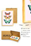 Natural Wood Framed Retro Painting - Butterfly Pattern |   Huhu2690 - 3