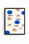 Black Wooden Framed Retro Painting - Positive Message Decoration with Smiley Face |   Huhu2818 - Single Table Black Frame - 2