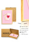 Natural Wooden Framed Heart Patterned Painting - Game Themed Decoration |   Huhu1868 - Single Table Natural Wood Frame - 3