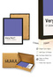 Black Wooden Framed Retro Painting - Abstract Design |   Huhu2466 - Single Table Black Frame - 3