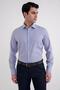Men's Comfort Fit Rarat Kalıp Navy Blue Shirt Gk 751 - 4