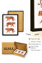 Black Wooden Framed Retro Painting - Tiger Printed Forest Theme |   Huhu2781 - Single Table Black Frame - 3