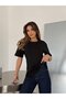 Bebe Yaka Basic T-Shirt - Black - 4