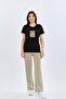 Printed Women's T-Shirt Table Black - 4