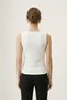 White Zero-Sleeve Blouse with Accessories 2303 - 3