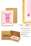 Natural Wood Framed Retro Portrait Painting - Lucky You Vintage Pop Art |   Huhu2513 - Single Table Natural Wood Frame - 3