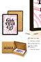 Black Wooden Framed Retro Painting - Pop Art with the Text'Girls Don'T Cry' |   Huhu2850 - Single Table Black Frame - 3
