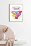 Natural Wood Framed Retro Feeling and Heart Painting - Human Condition |   Huhu2704 - Single Table Natural Wood Frame