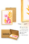 Natural Wood Framed Retro Tiger Painting - Pop Art Animal Illustration |   Huhu2522 - Single Table Natural Wood Frame - 3