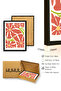 Natural Wood Framed Retro Floral Painting - Boho Floral Pattern |   Huhu2664 - 3