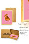 Natural Wood Framed Retro Tiger Painting - Tropical Animals |   Huhu2844 - Single Table Natural Wood Frame - 3