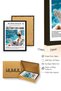 Black Wooden Framed Retro Painting - Vintage Style |   Huhu2728 - Single Table Black Frame - 3