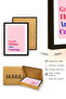 Black Wooden Framed Retro Painting - Good Times Are Coming Oral Canvas |   Huhu2720 - Single Table Black Frame - 3