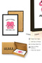 Black Wooden Framed Retro Heart-Themed Painting - Message of Moral Support |   Huhu2737 - Single Table Black Frame - 3