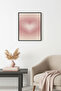 Natural Wood Framed Retro Heart Painting - Romantic Abstract Pattern |   Huhu2821
