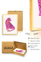 Natural Wood Framed Retro Tiger Pop Art Painting - Pink Tones |   Huhu2213 - Single Table Natural Wood Frame - 3