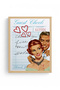 Natural Wood Framed Retro Painting - Vintage Pop Art Design with Heart |   Huhu2231 - Single Table Natural Wood Frame - 2
