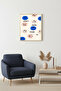 Natural Wood Framed Retro Painting - Positive Message Decoration with Smiley Face |   Huhu2818 - Single Table Natural Wood Frame