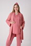 Maternity Short Sleeve Pajama Set with Dressing Gown, Set of 3 - 2