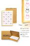 Natural Wood Framed Retro Smiley Face Patterned Painting - Pink Tones |   Huhu2304 - 3